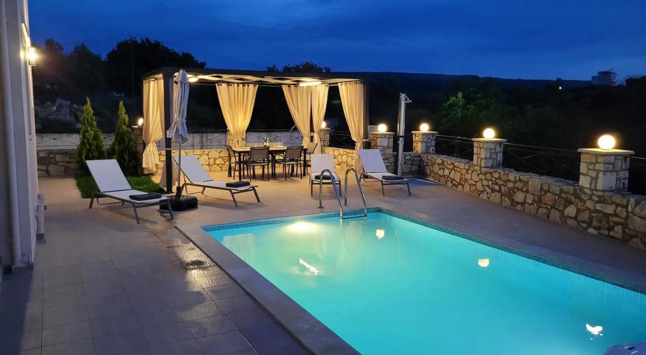 Natural View Villa With Private Pool Skouloúfia المظهر الخارجي الصورة