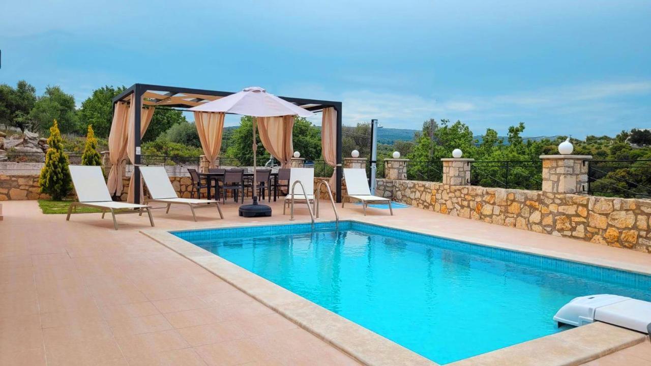 Natural View Villa With Private Pool Skouloúfia المظهر الخارجي الصورة